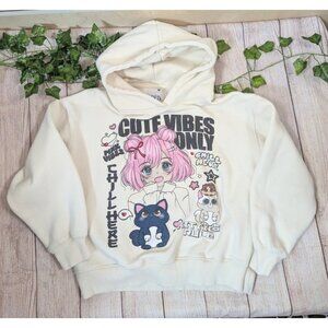 ZARA KIDS Hoodie MANGA ANIME Oversized Hoodie Sweatshirt Size 9/10